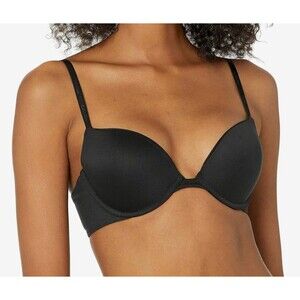 Calvin Klein Constant Push up Plunge Bra Black Size 34A New With Tag